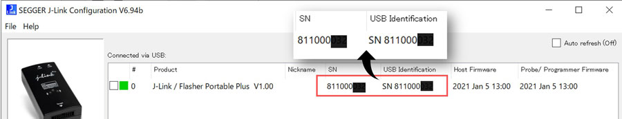 J-Link Configurator