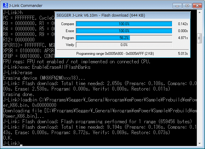 J-Link Commander Tool