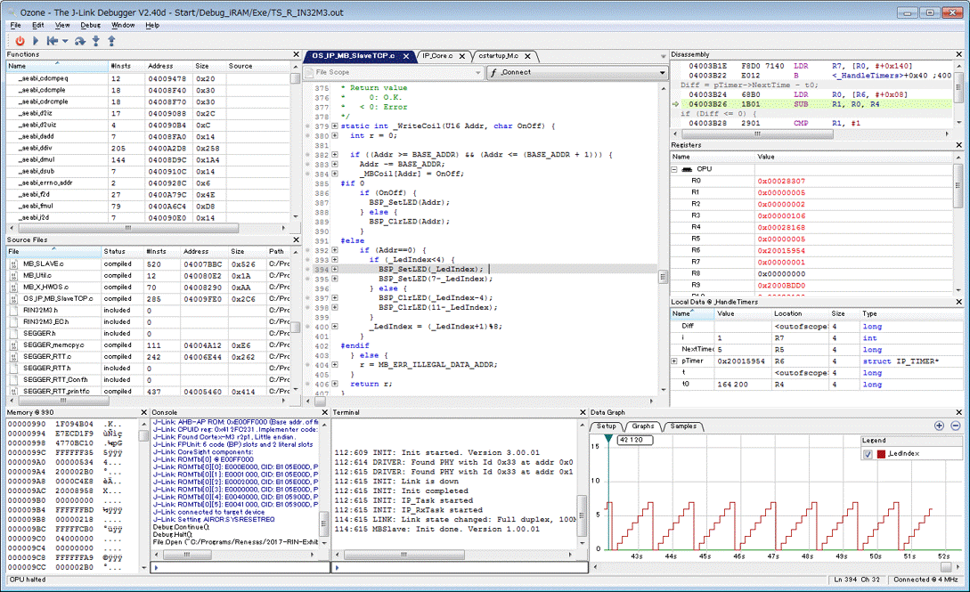 Ozone J-Link Debugger