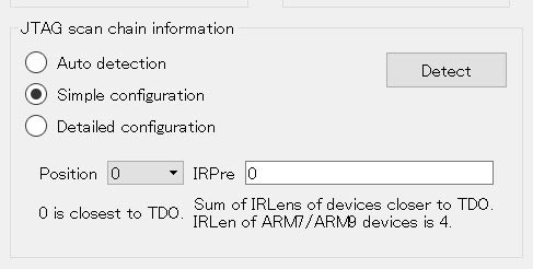 JTAG Simple config