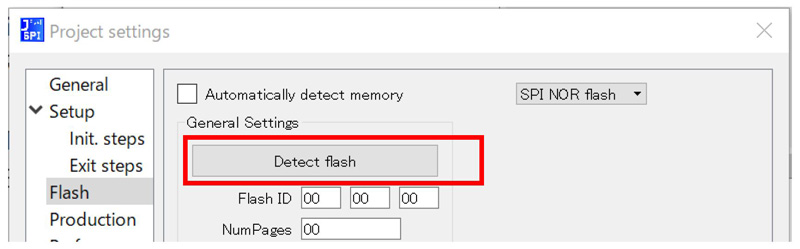 press Detect Flash